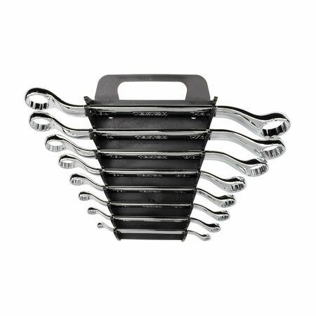 TEKTON 45-Degree Offset Box End Wrench Set with Holder, 8-Piece (1/4 - 1-1/4 in.) WBE23408